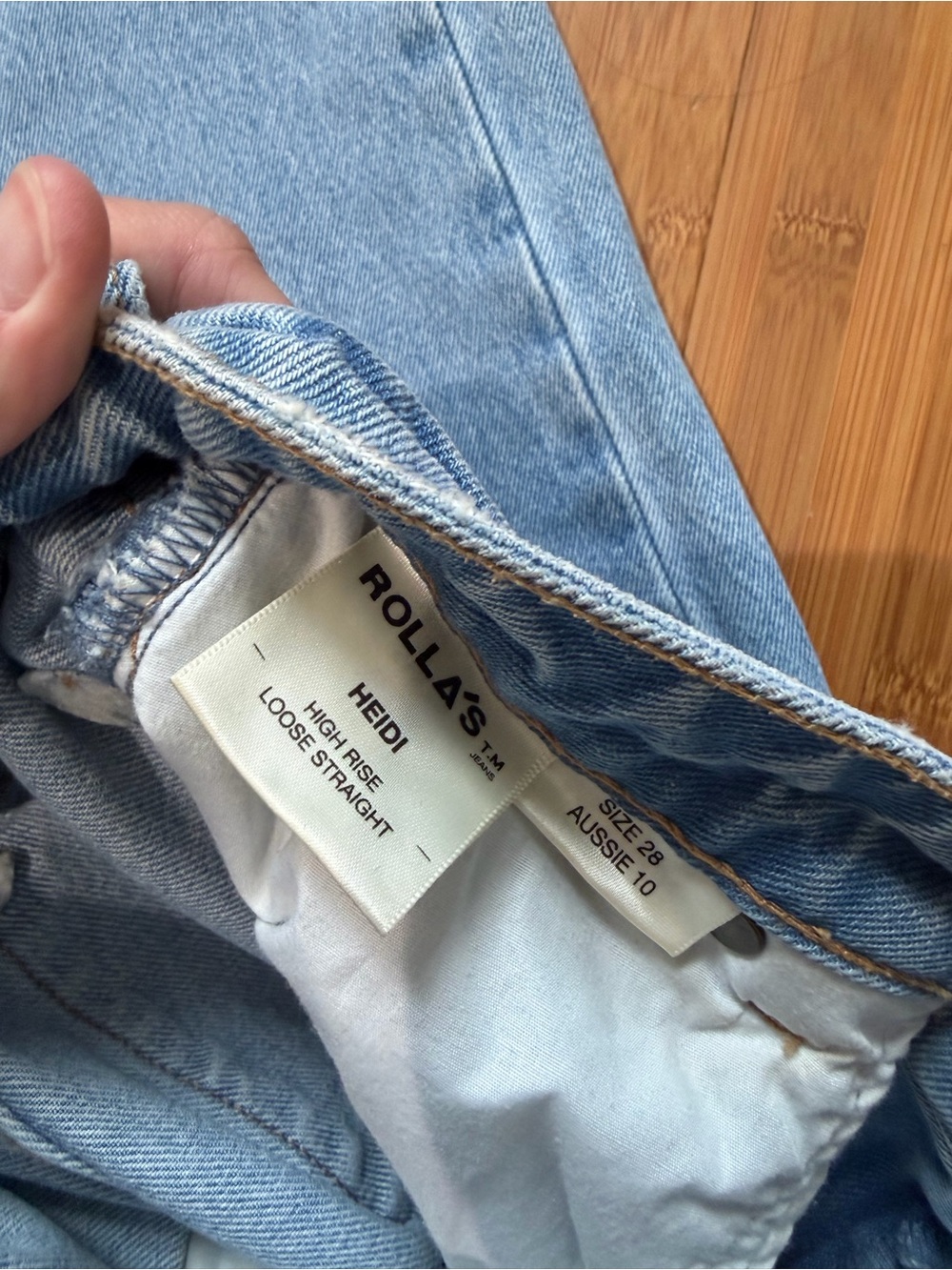 ROLLA'S Heidi High Rise Straight Jean - Picture 3 of 3
